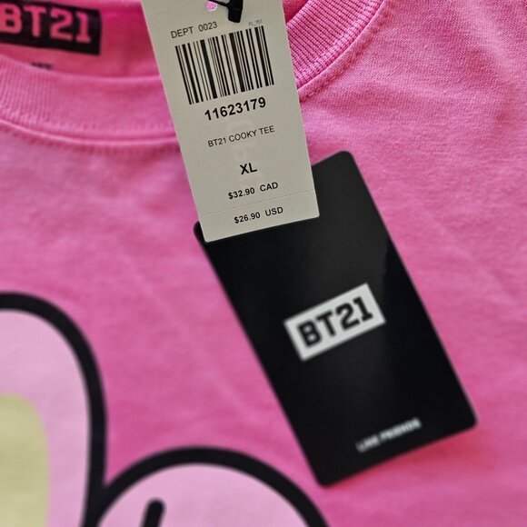 BTS Hot Topic BT21 "Cooky" T-Shirt Size XL | NEW with Tags | KPOP Cute Anime OOP - Picture 3 of 4